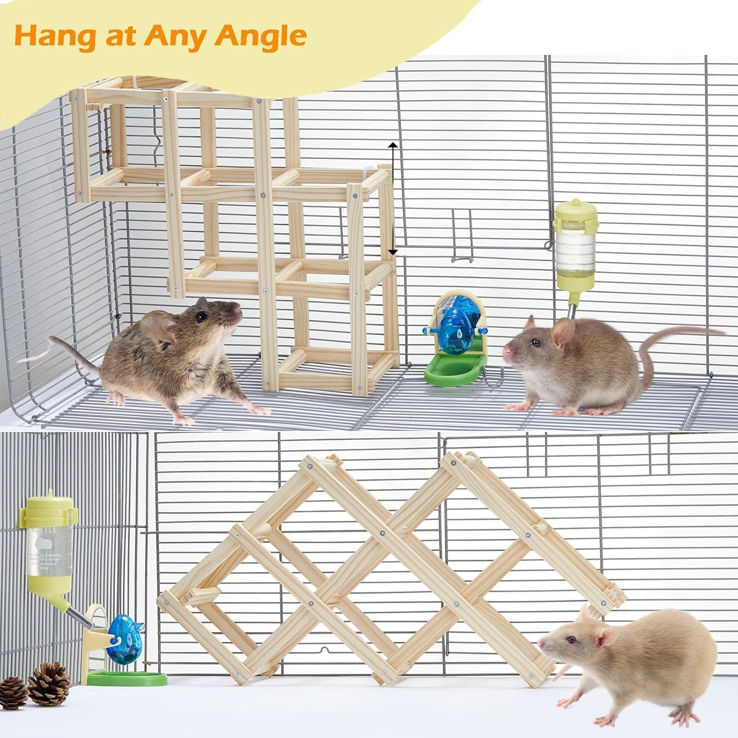 Jevnd natural wood rat chew toy supports healthy activity and teeth workout.