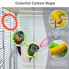 Jevnd quick-setup bird hooks for fast, tool-free cage installation.