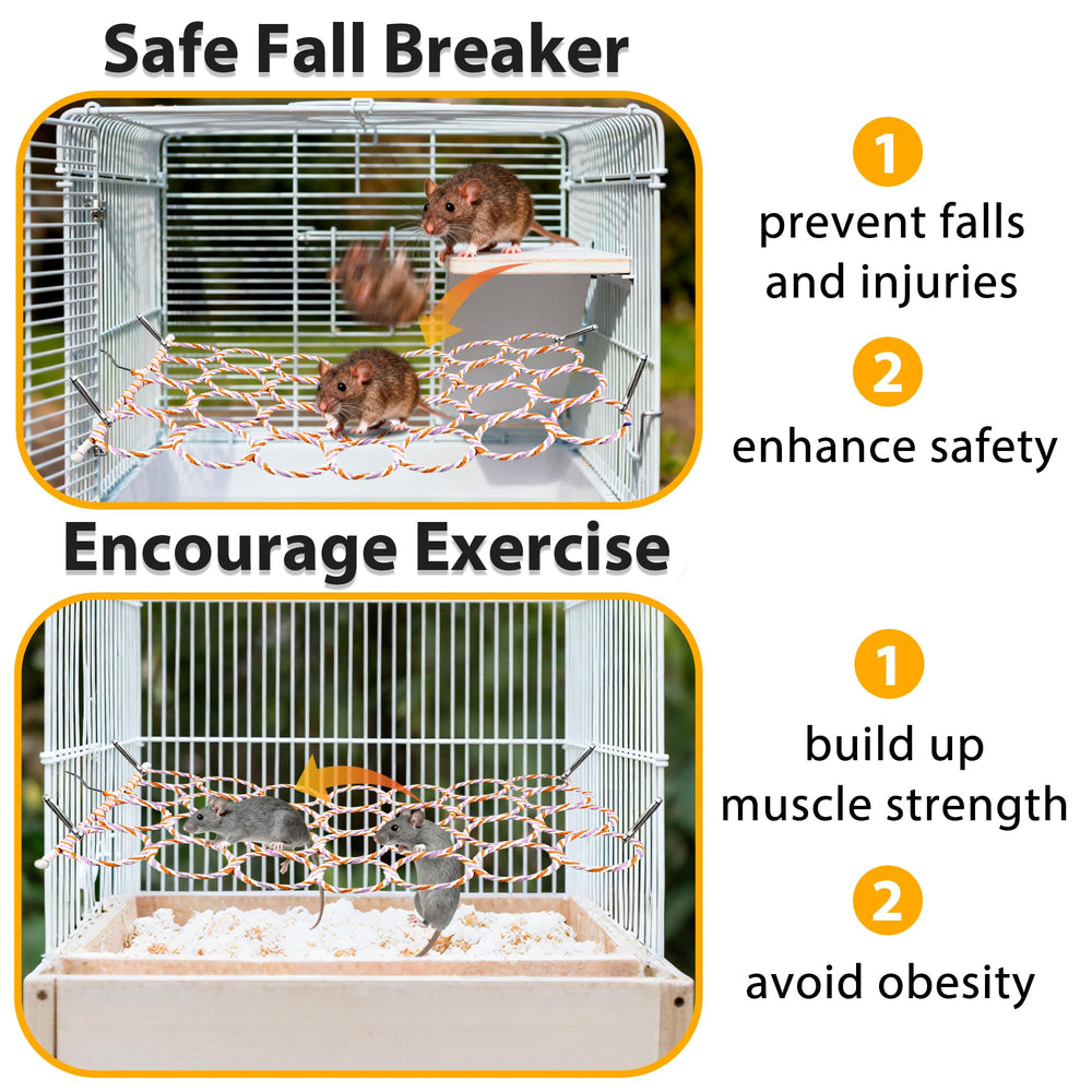 Jevnd rat climbing net toy hammock design enabling horizontal play