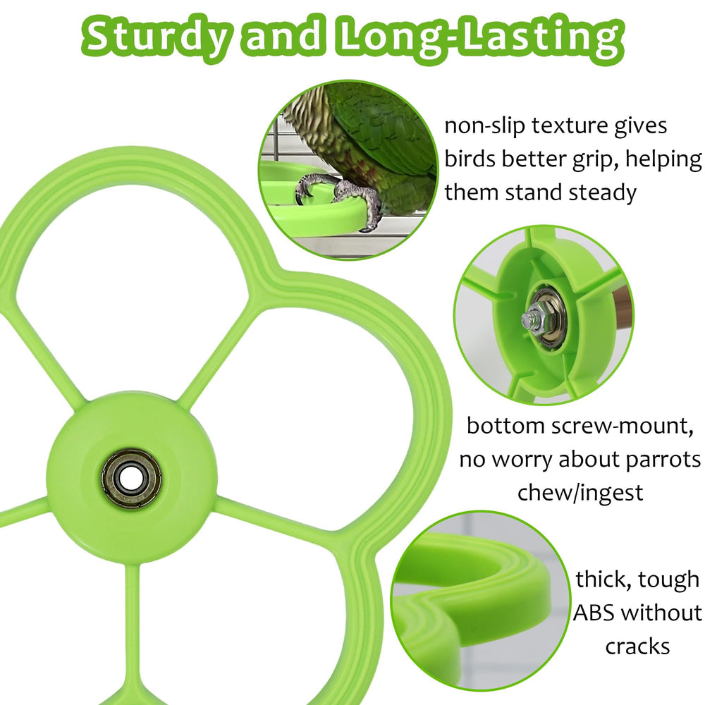 Jevnd Durable ABS construction resists chewing for long-lasting bird toy