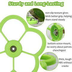 Jevnd Durable ABS construction resists chewing for long-lasting bird toy