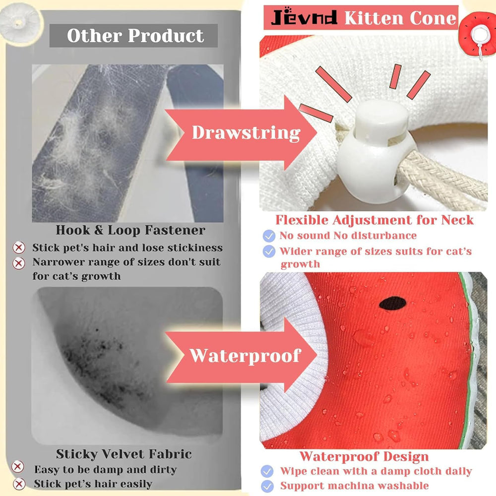Jevnd vision-friendly cone supports eating and drinking with minimal disruption