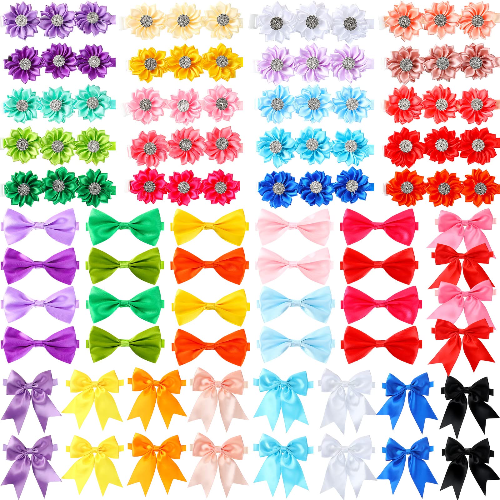 Jexine dog bow tie set for stylish daily wear on small and medium pets.