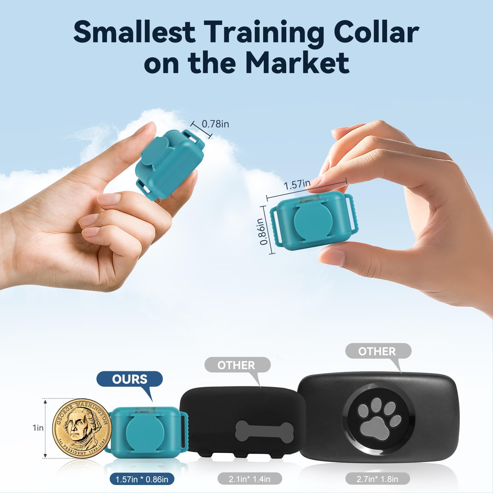 Jeyihka vibrating dog collar with remote highlighted for gentle training