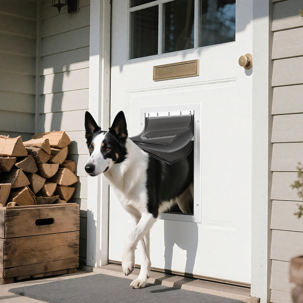JeyPawv compatibility with PetSafe Extreme Weather aluminum doors.