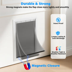 JeyPawv magnetic closure detail keeps out drafts and insects.