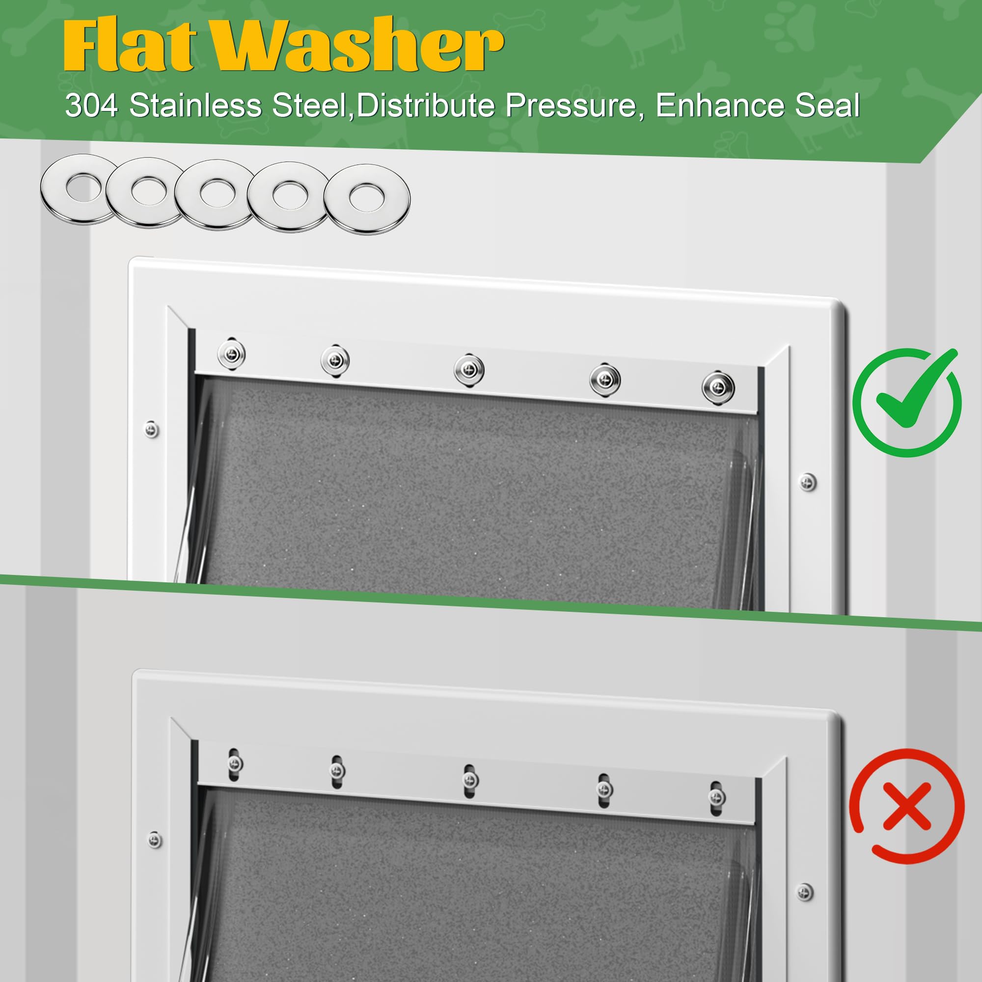 JeyPawv PAC11-11039 flap positioned on Petsafe doors for secure fit.