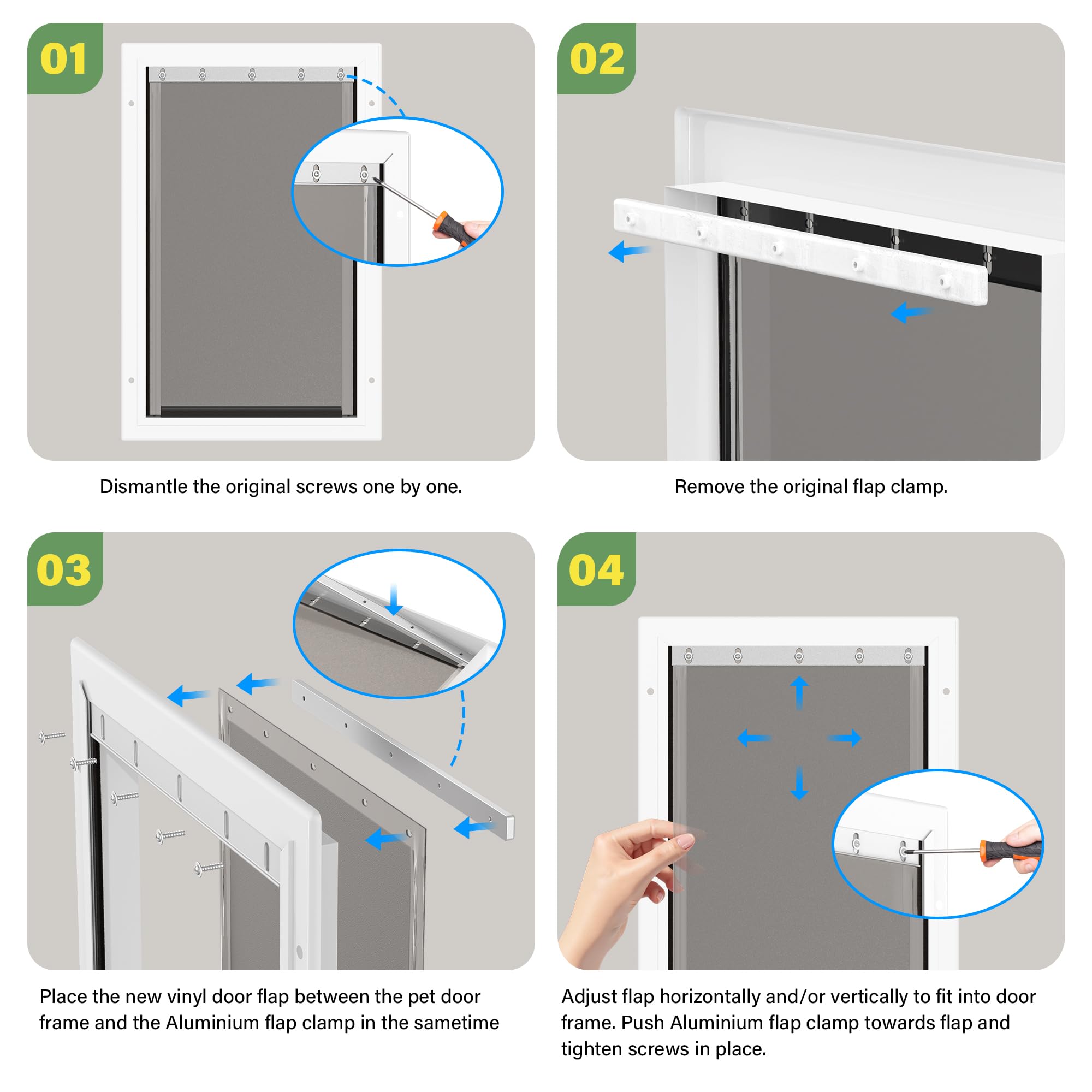 JeyPawv aluminum bracket and screws provide durable mounting.