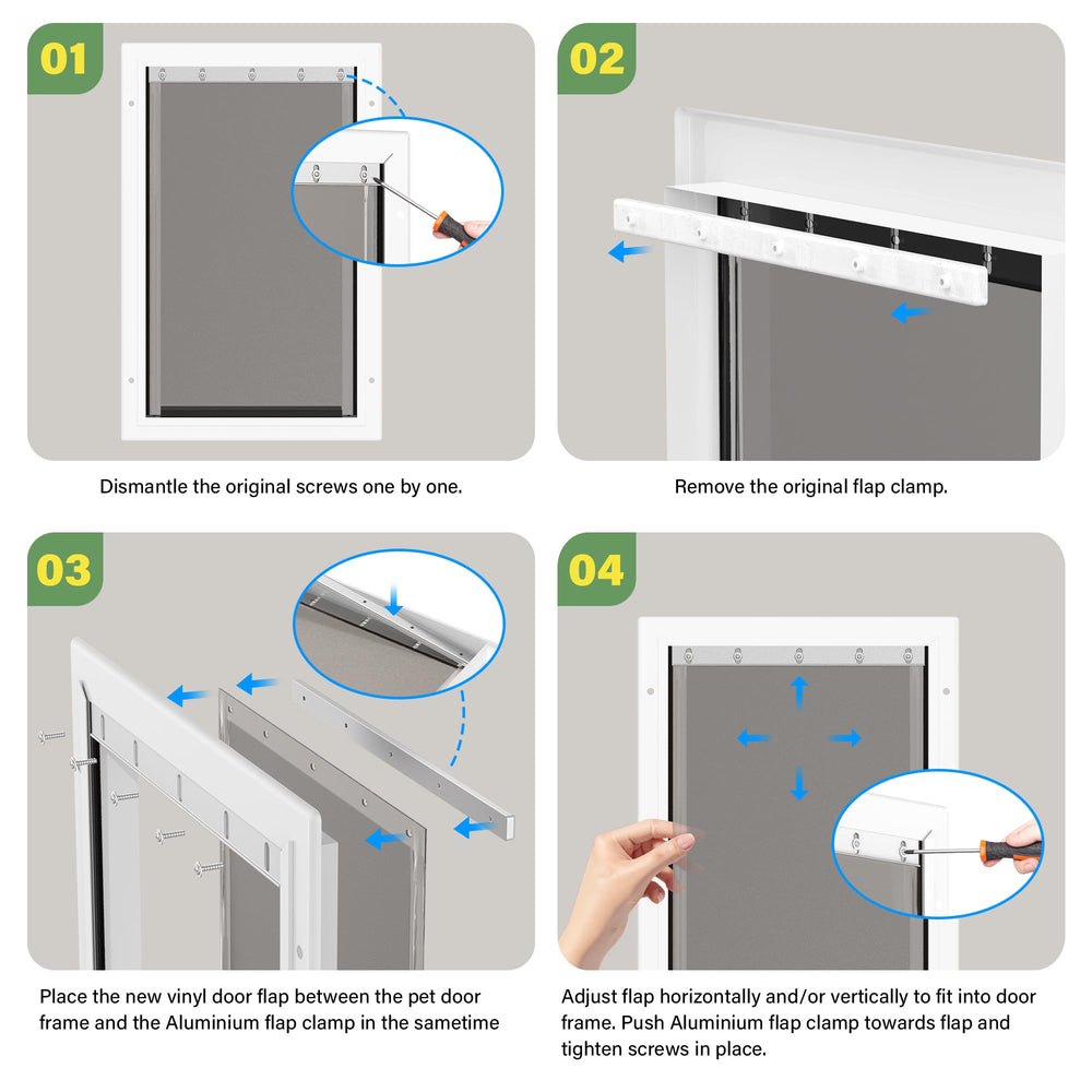 JeyPawv aluminum bracket and screws provide durable mounting.