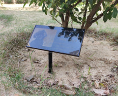 JFHEDY memorial stones on the stand demonstrating secure, easy setup