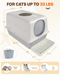 JFHID XL spacious interior supports comfortable movement for large cats.