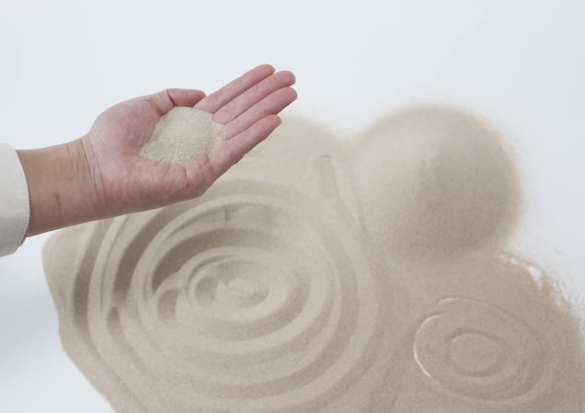 JFWOD sand encourages easy cleanup after baths in a dry tub.