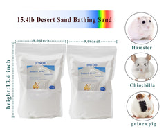 JFWOD desert bath sand in a tub ready for a small pet soak