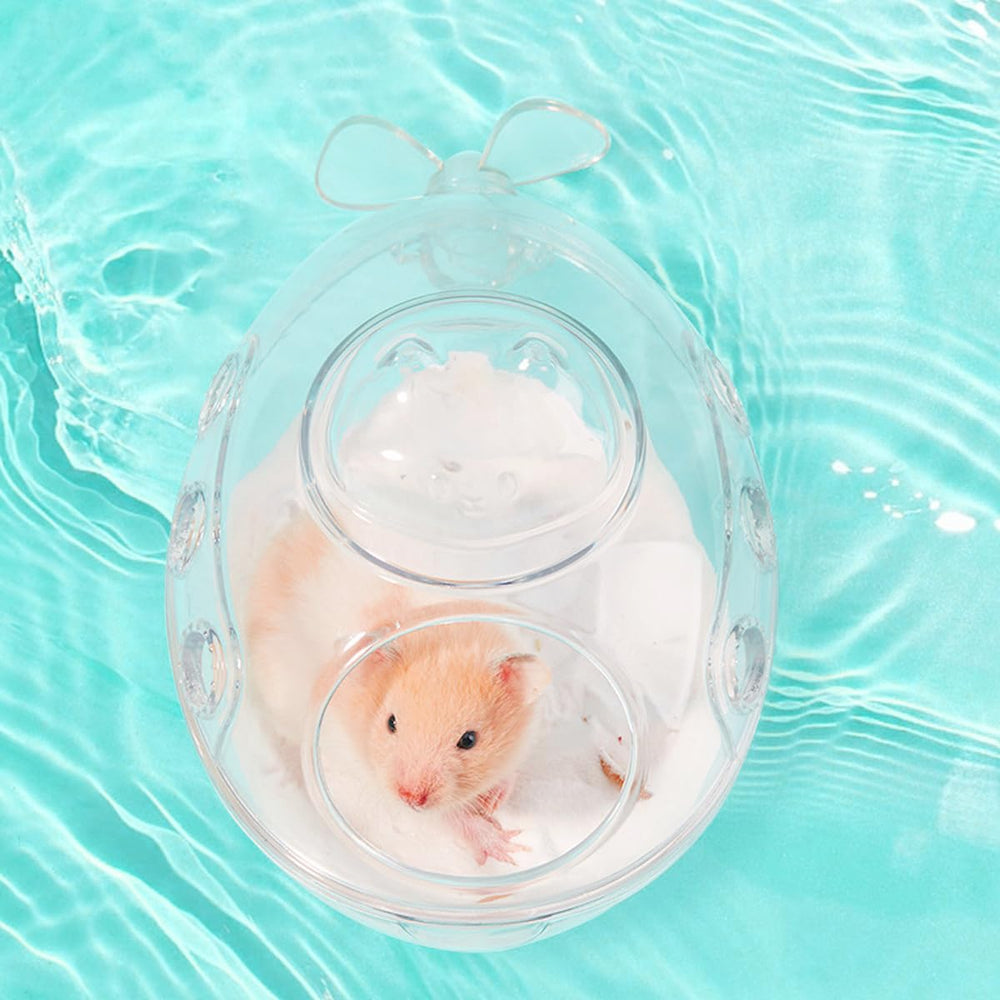 JFWOD hamster enjoying a sand bath for relaxation and grooming