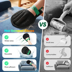 JGLXF glove tackles fur on car seats and upholstery, quick clean.