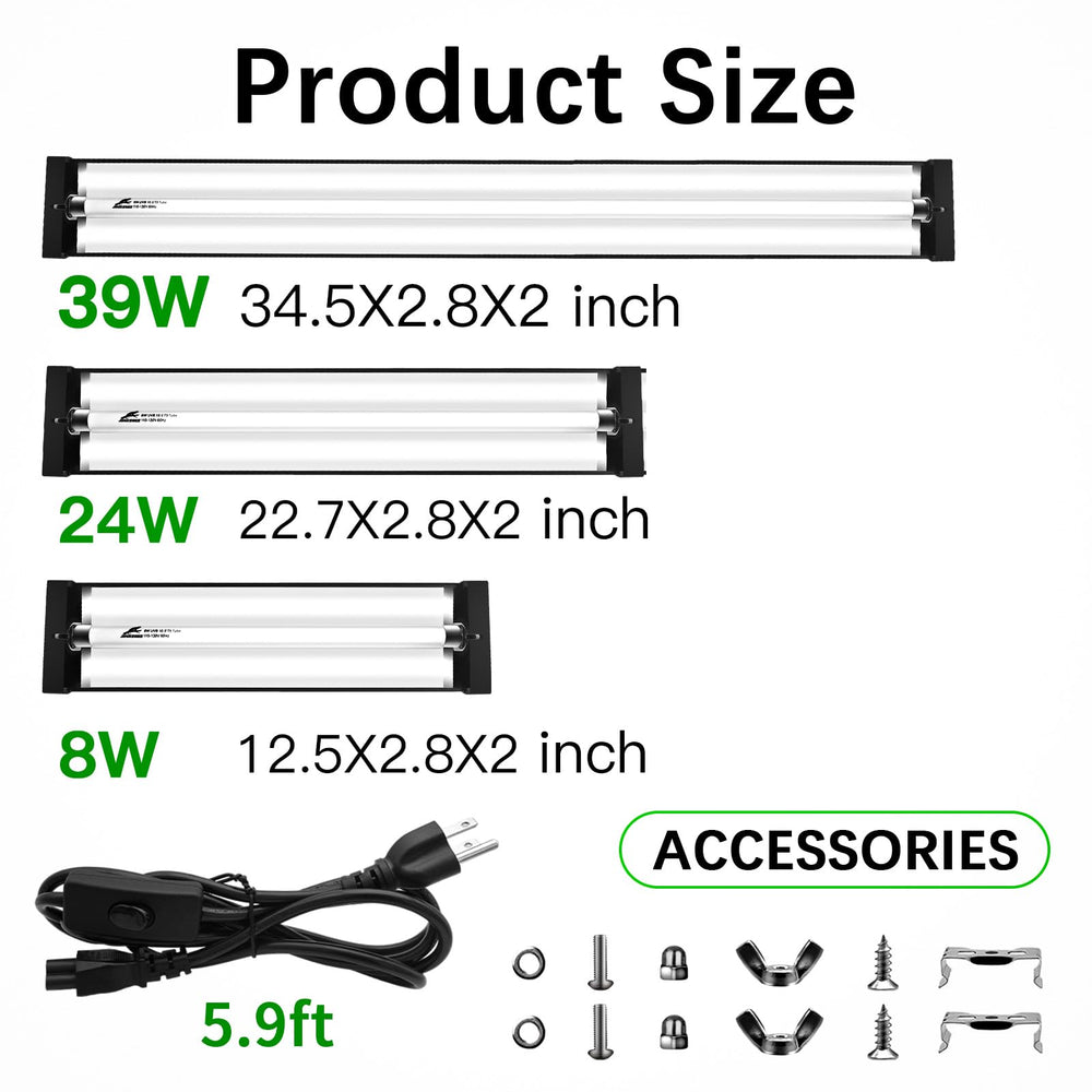 JHGKEGKE 12.5-inch fixture fits medium terrariums for reliable coverage.