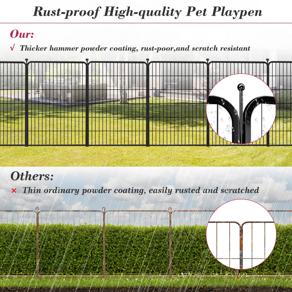 Jhsomdr portable foldable dog pen packs flat for travel