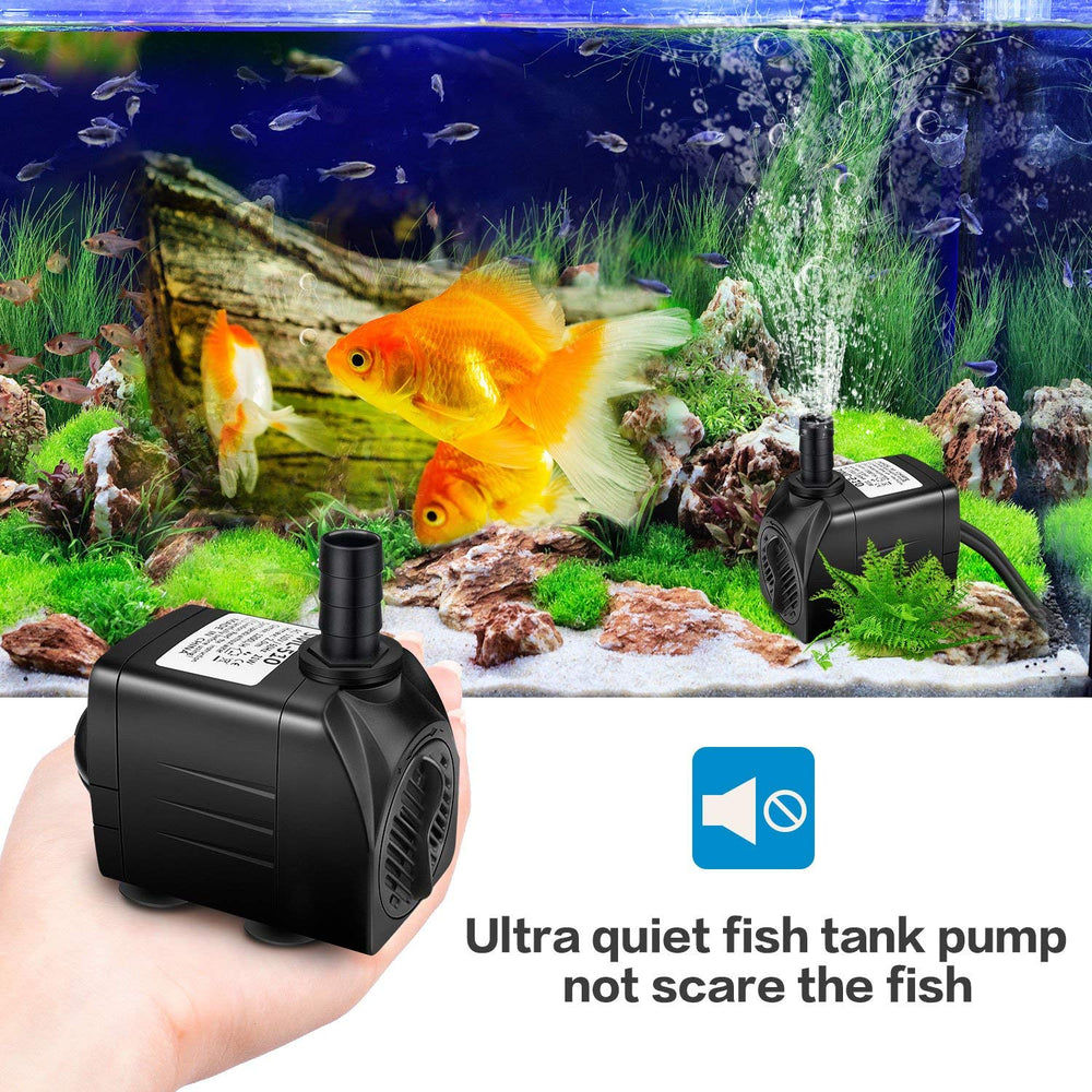 Compact Jhua pump showing small dimensions for hidden installations