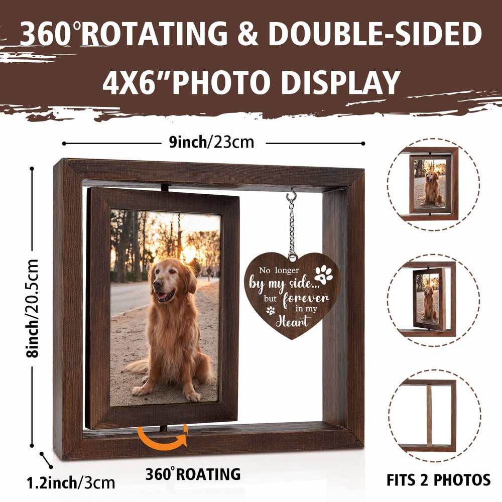 Jigfoxy rotating double‑sided frame displaying multiple memories.