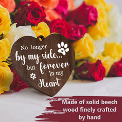 Jigfoxy wooden memorial frame showing warm natural wood texture.