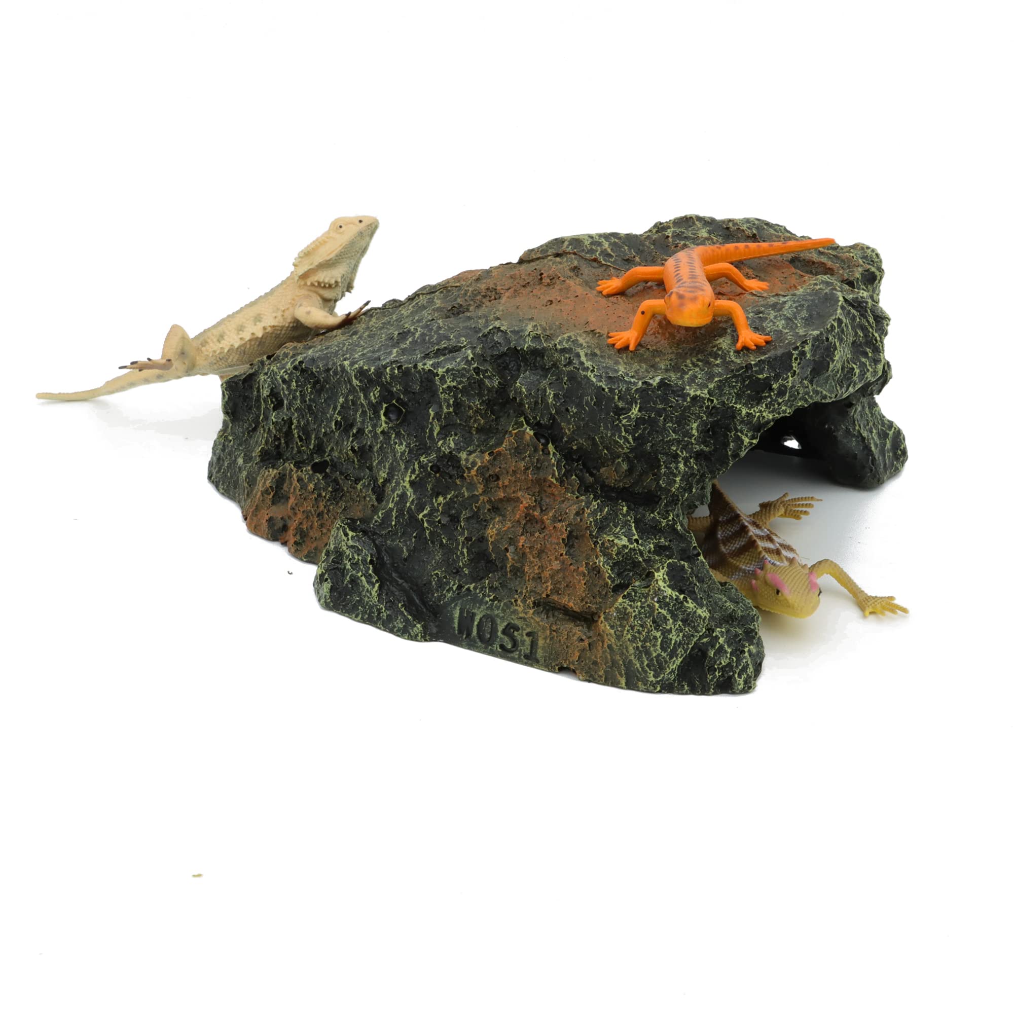 JIHAQUA Reptile Rock Hide Cave close-up of durable resin