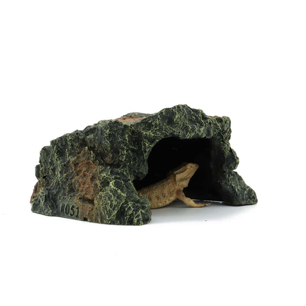 JIHAQUA Reptile Rock Hide Cave in-tank setup for hiding spot
