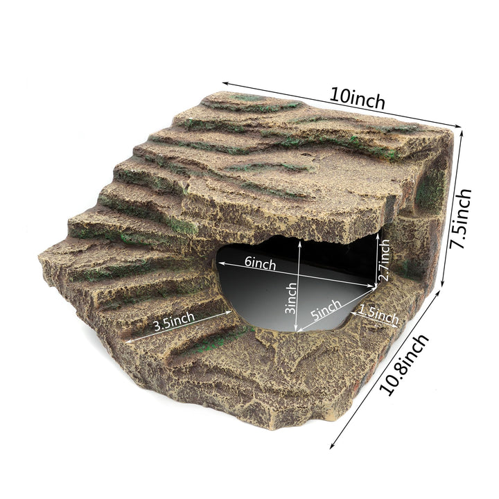 JIHAQUA resin hideouts rock-texture close-up shows natural look for terrariums