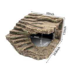 JIHAQUA resin hideouts rock-texture close-up shows natural look for terrariums