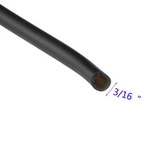 JIH Aquarium 3/16-inch black airline tubing installed in hydroponics for easy outlet connections.