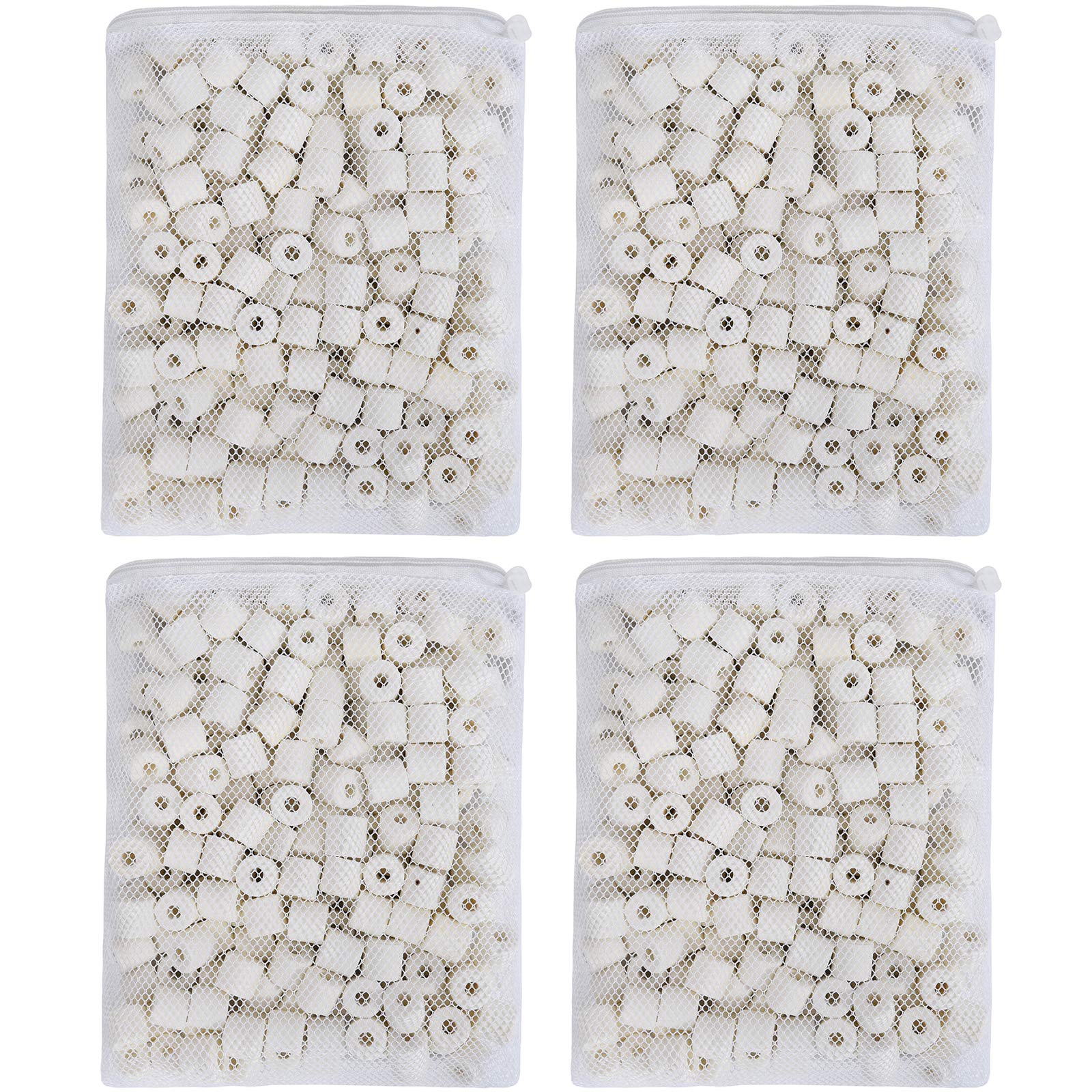 JIH bio ceramic rings pack ready for pond canister filters, supporting biofiltration.