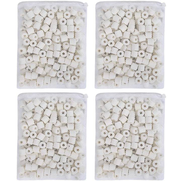 JIH bio ceramic rings pack ready for pond canister filters, supporting biofiltration.