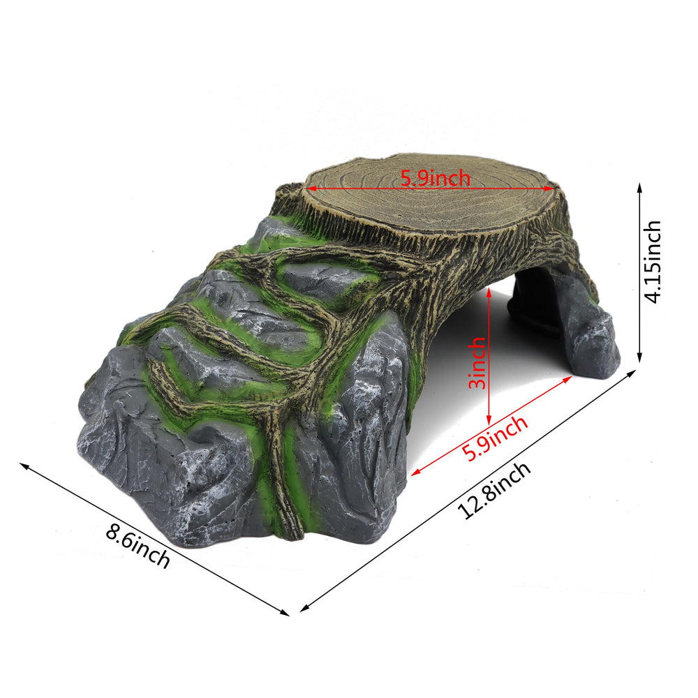Jihaqua Extra Large Resin Hideout side view, blends with natural habitat while offering privacy.
