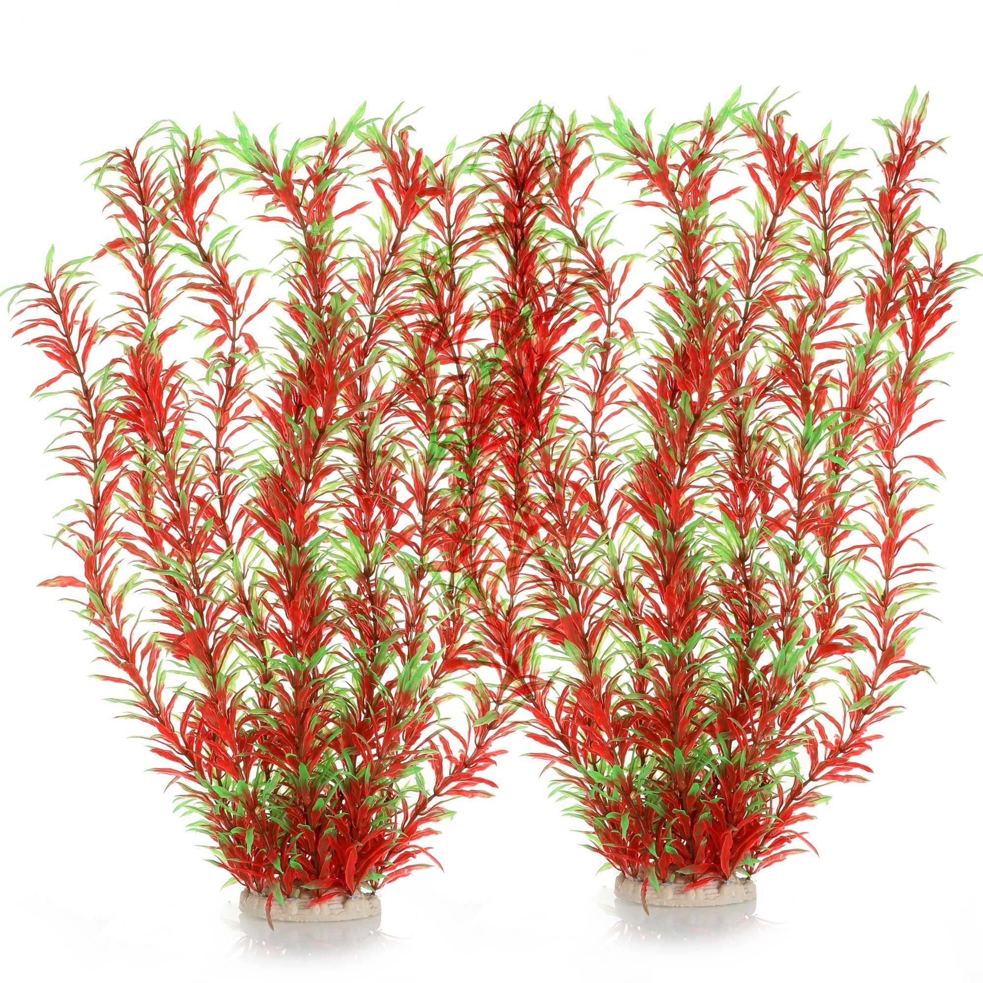 JIHAQUA tall plastic aquarium plants add height and realism for a natural underwater look.