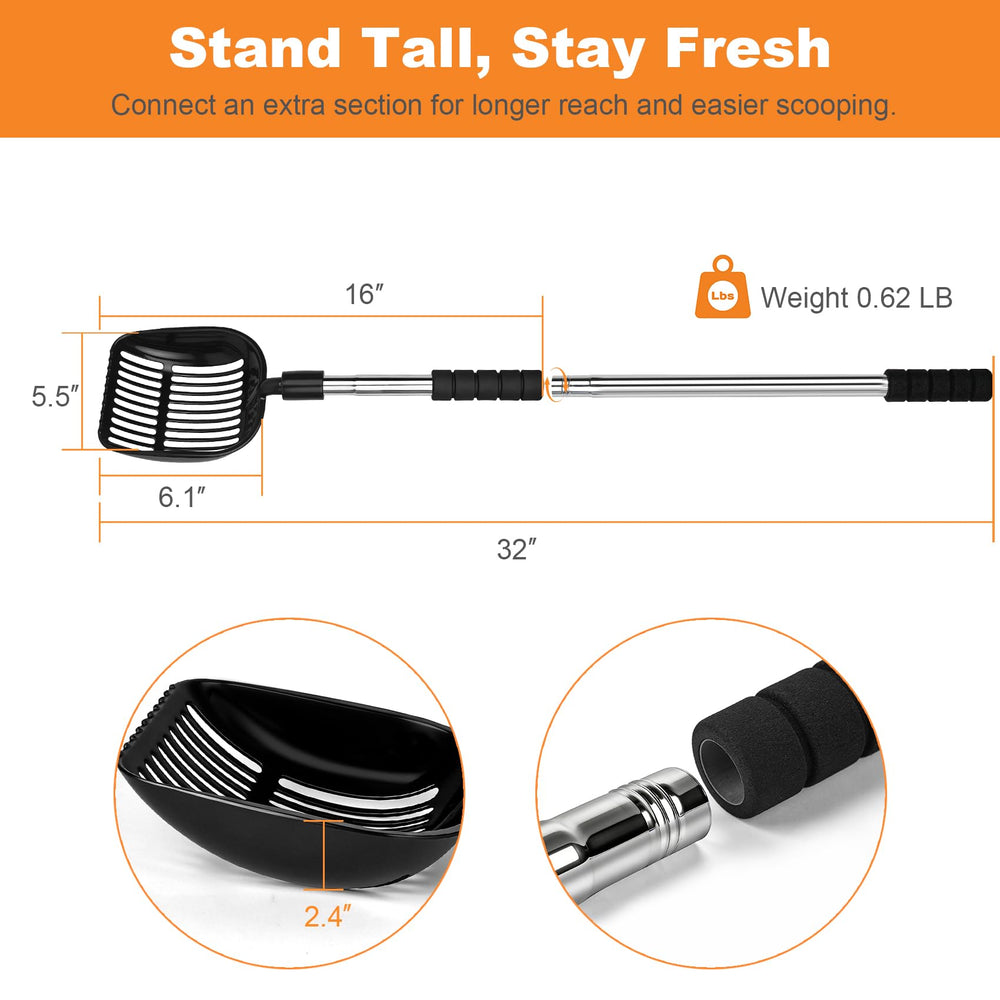 Jiimee sturdy aluminum and stainless steel construction resists bending and rust