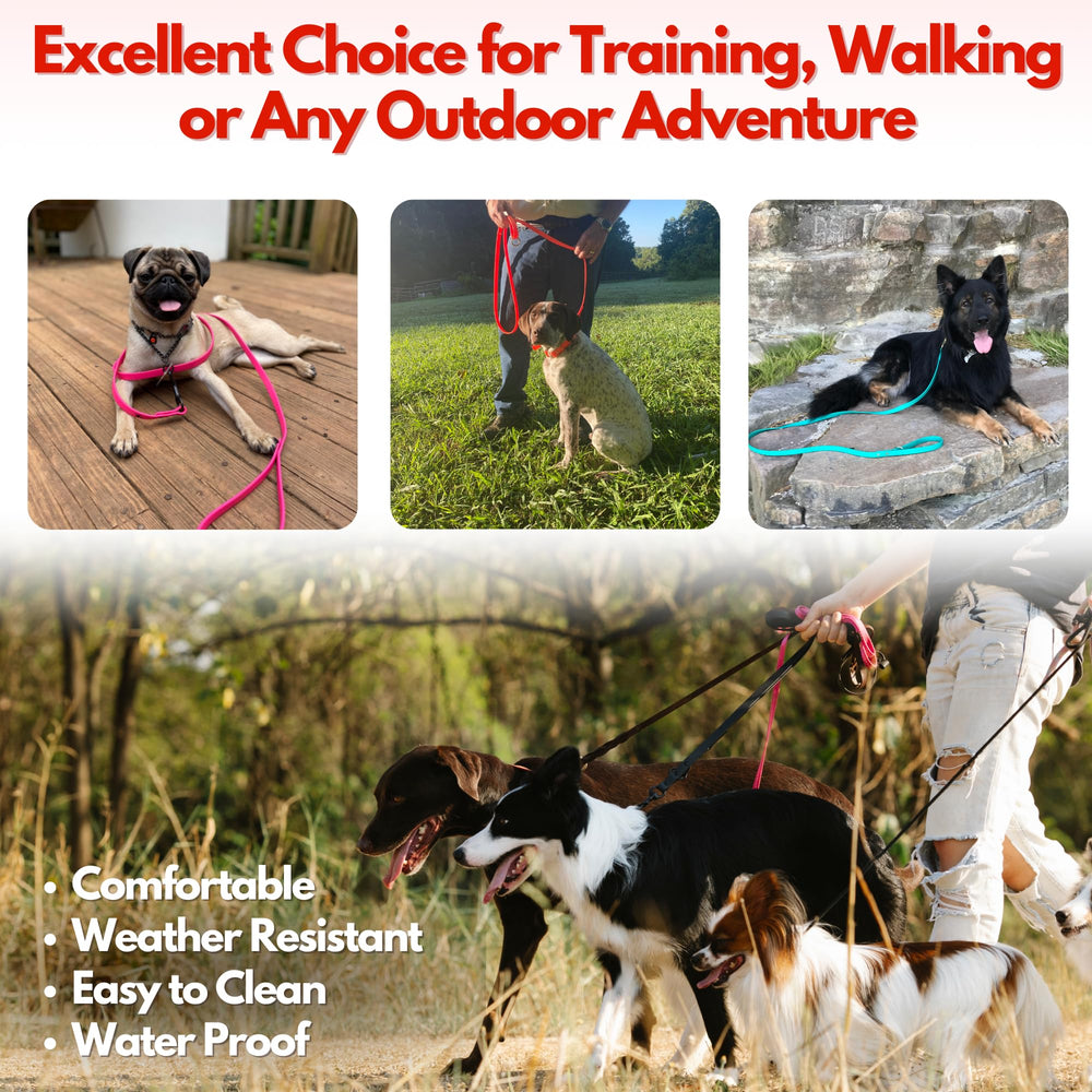 Puppy-friendly 5/8 inch Gummy K9 leash supports safe control