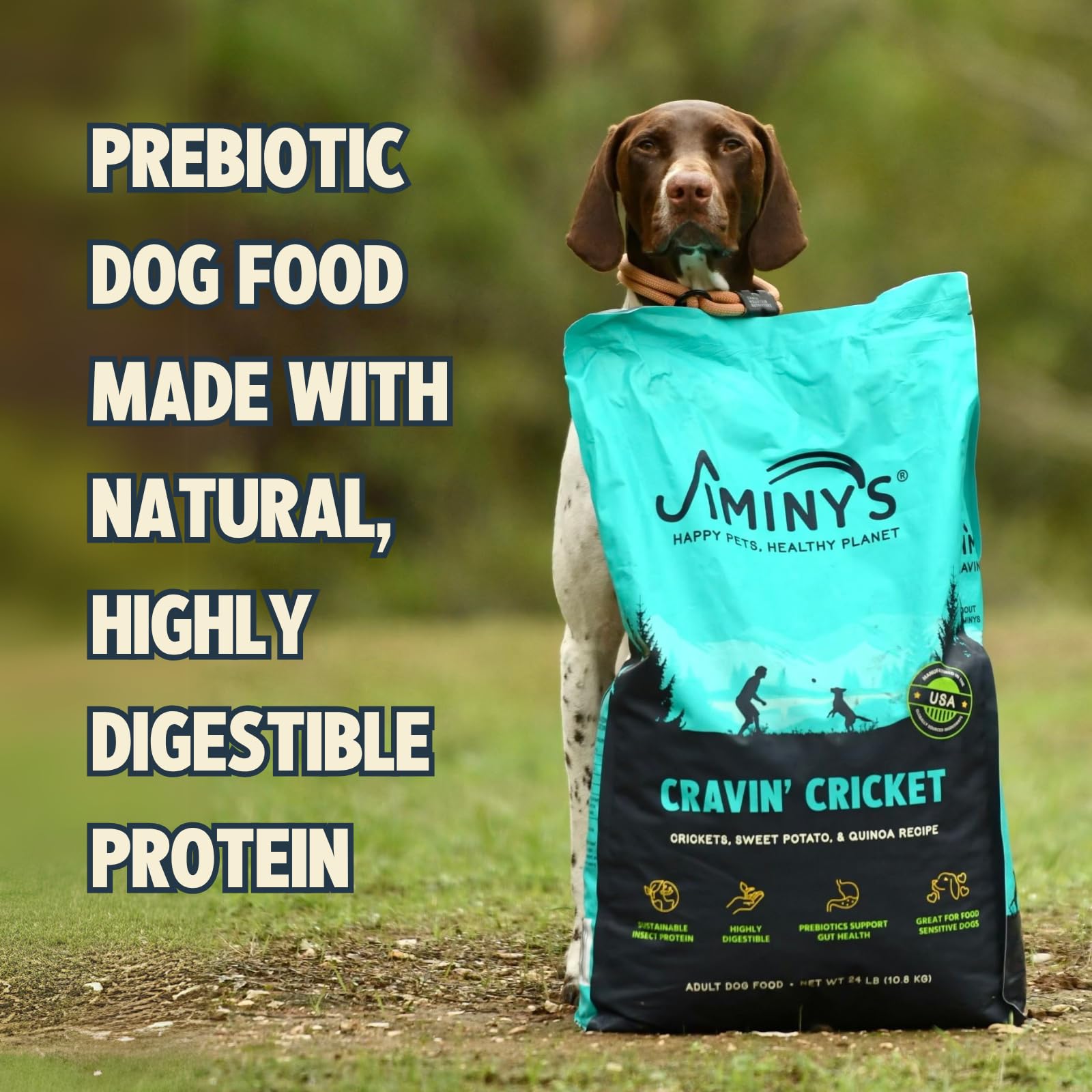 Cravin' Cricket formula designed for dogs with sensitivities