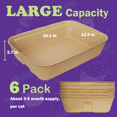 JINVOGREEN travel cat litter box is lightweight and portable for hotels or camping.
