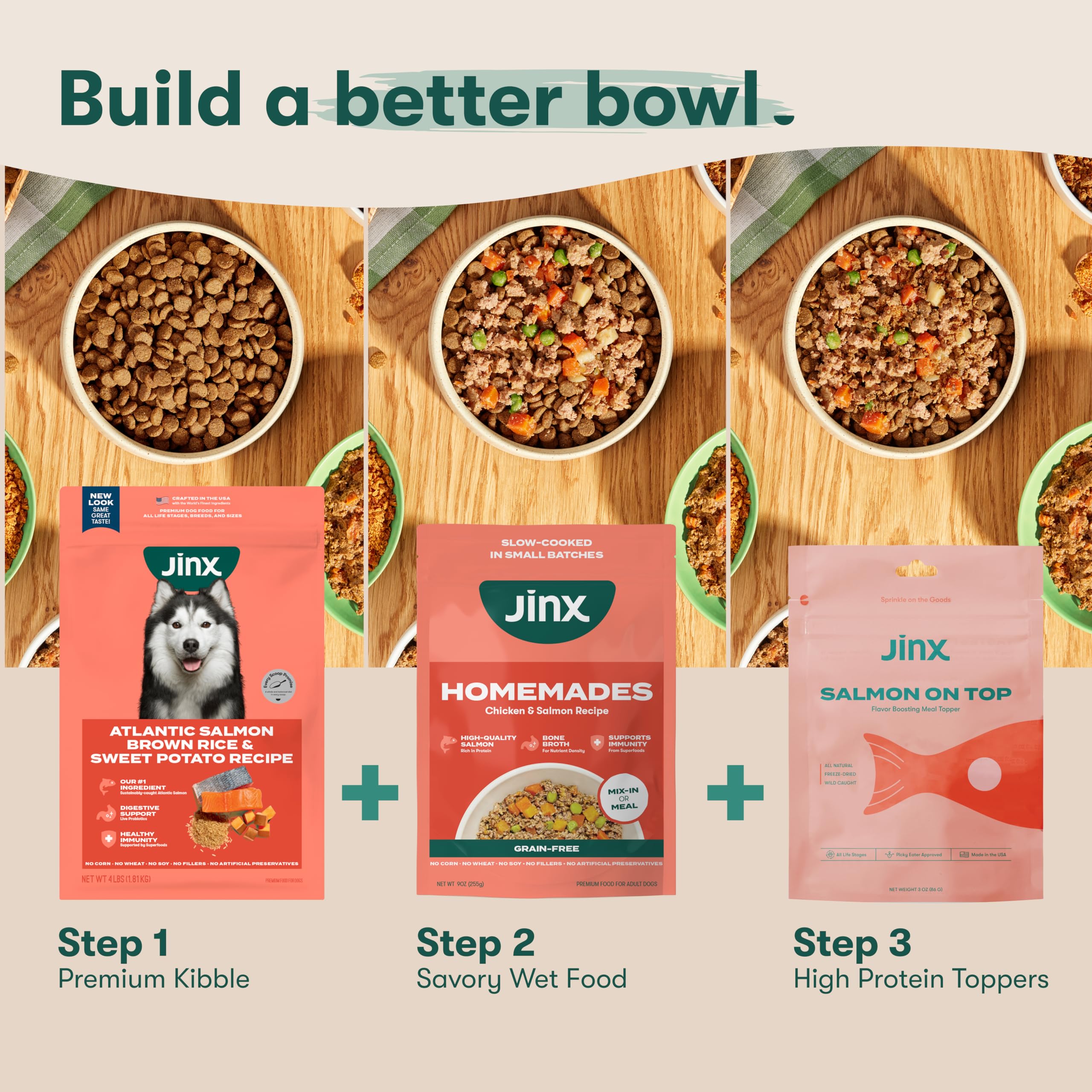 Jinx all-life-stages formula supports puppies to seniors with balanced nutrition