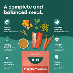 Jinx bone broth base in a serving bowl for a comforting aroma.