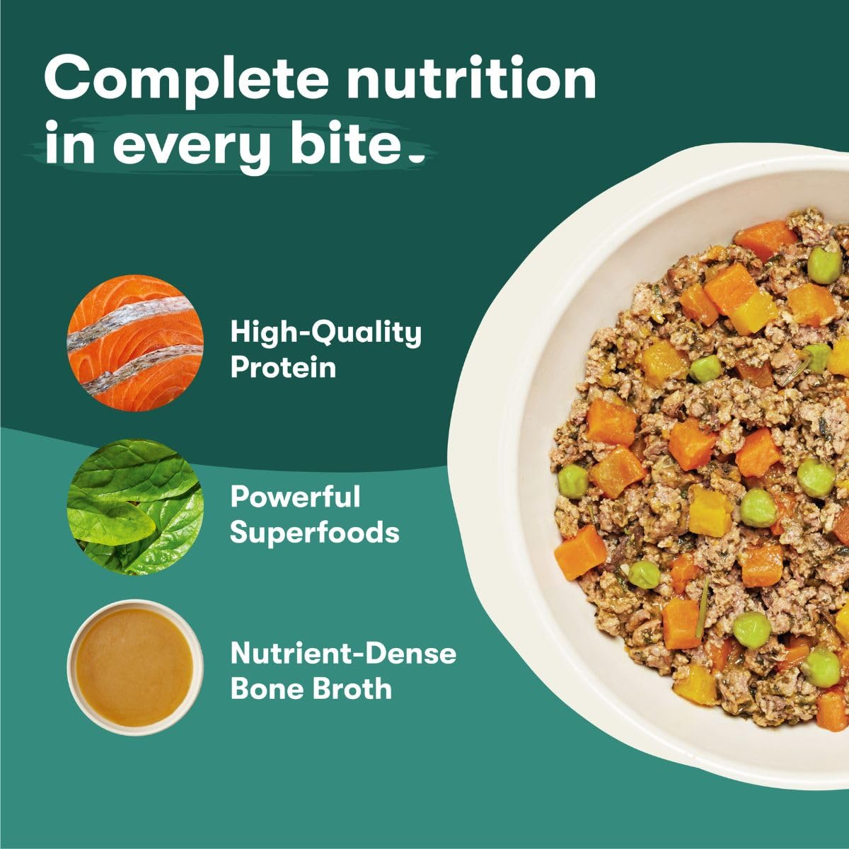 Jinx Bone Broth cooking base provides aroma and better taste.