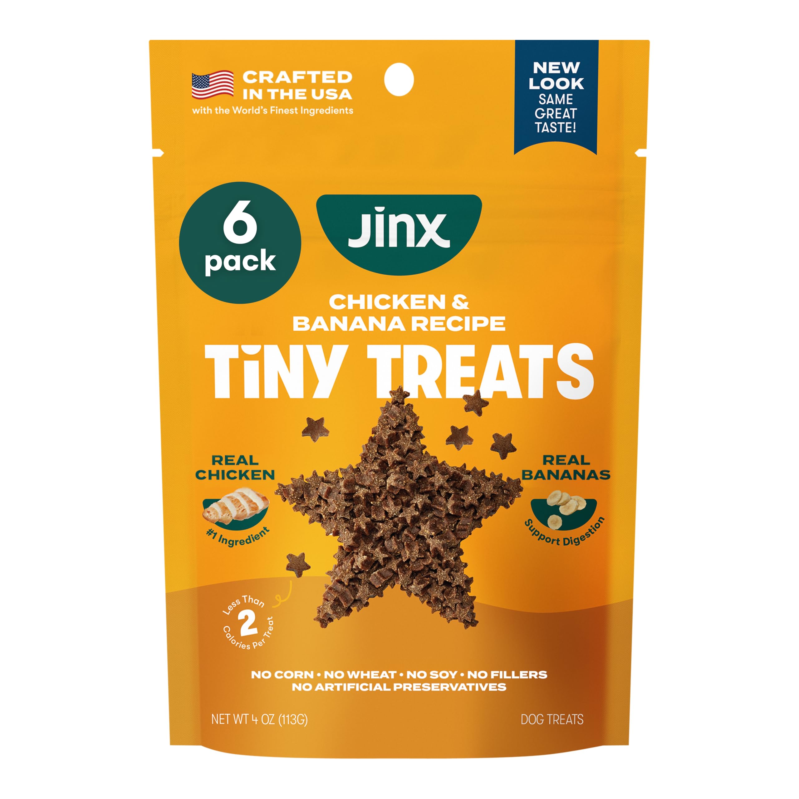 Jinx chicken banana training treats bag for motivating training sessions.