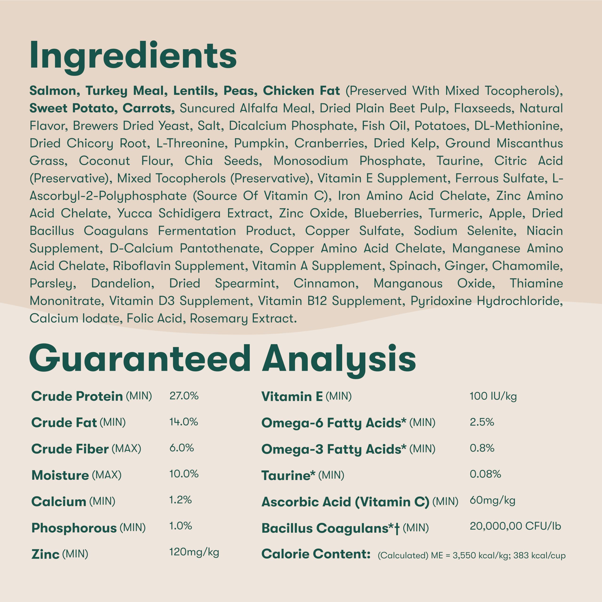 Jinx carrot bits in kibble—natural vitamins for balanced nutrition.