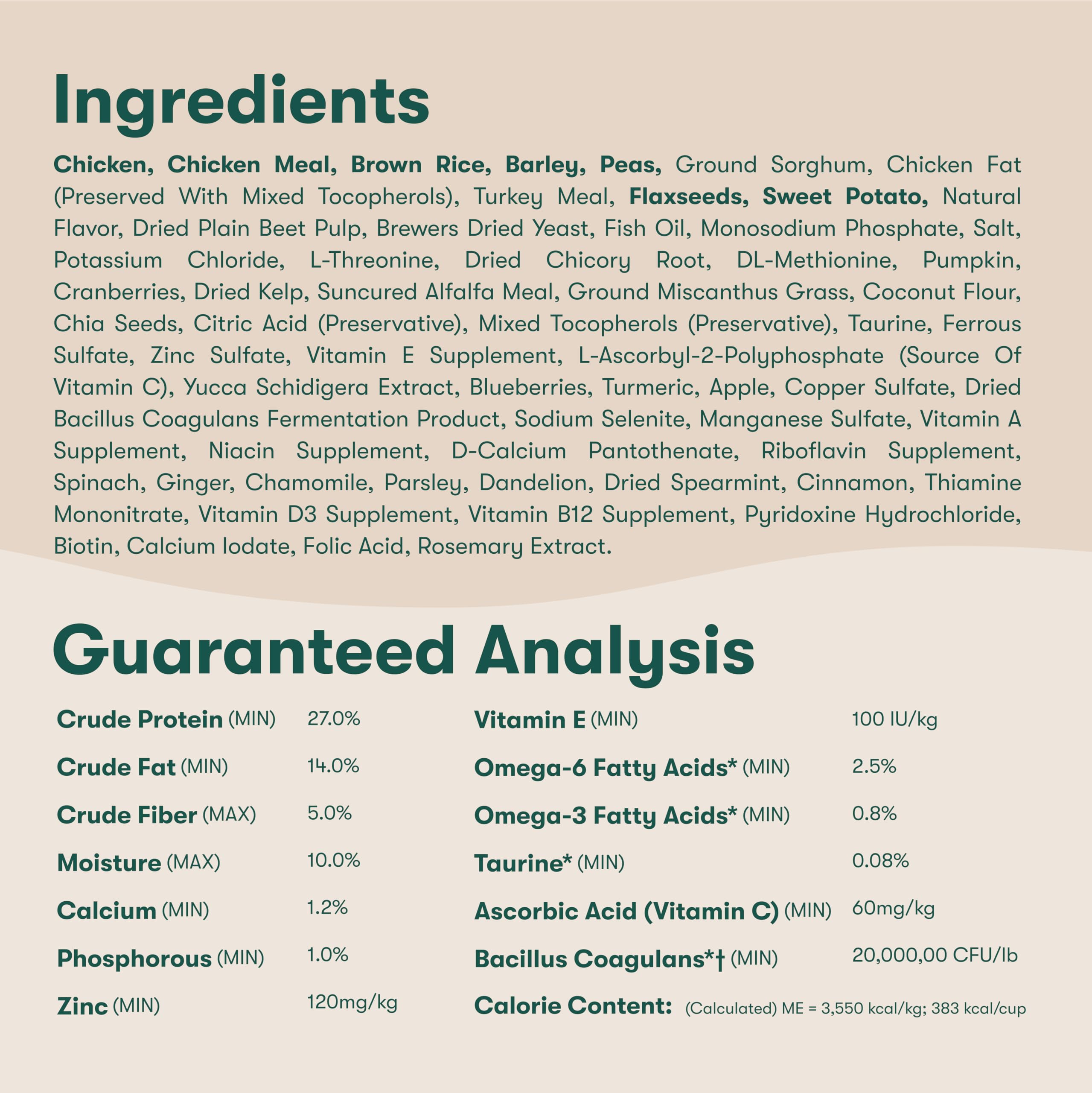 Jinx whole diet features Real Chicken as the first ingredient