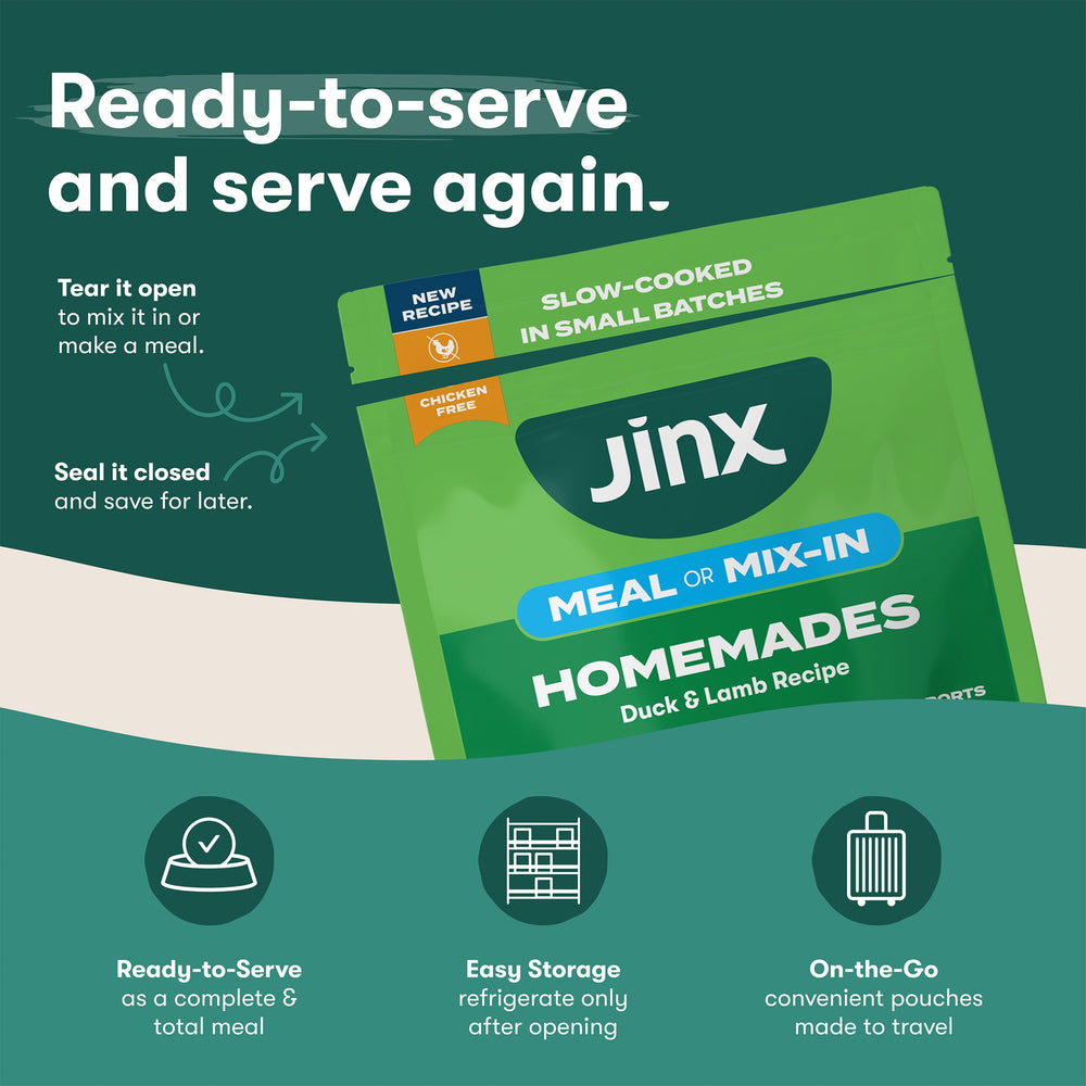Jinx small-batch slow-cooked method delivers home-style flavor.