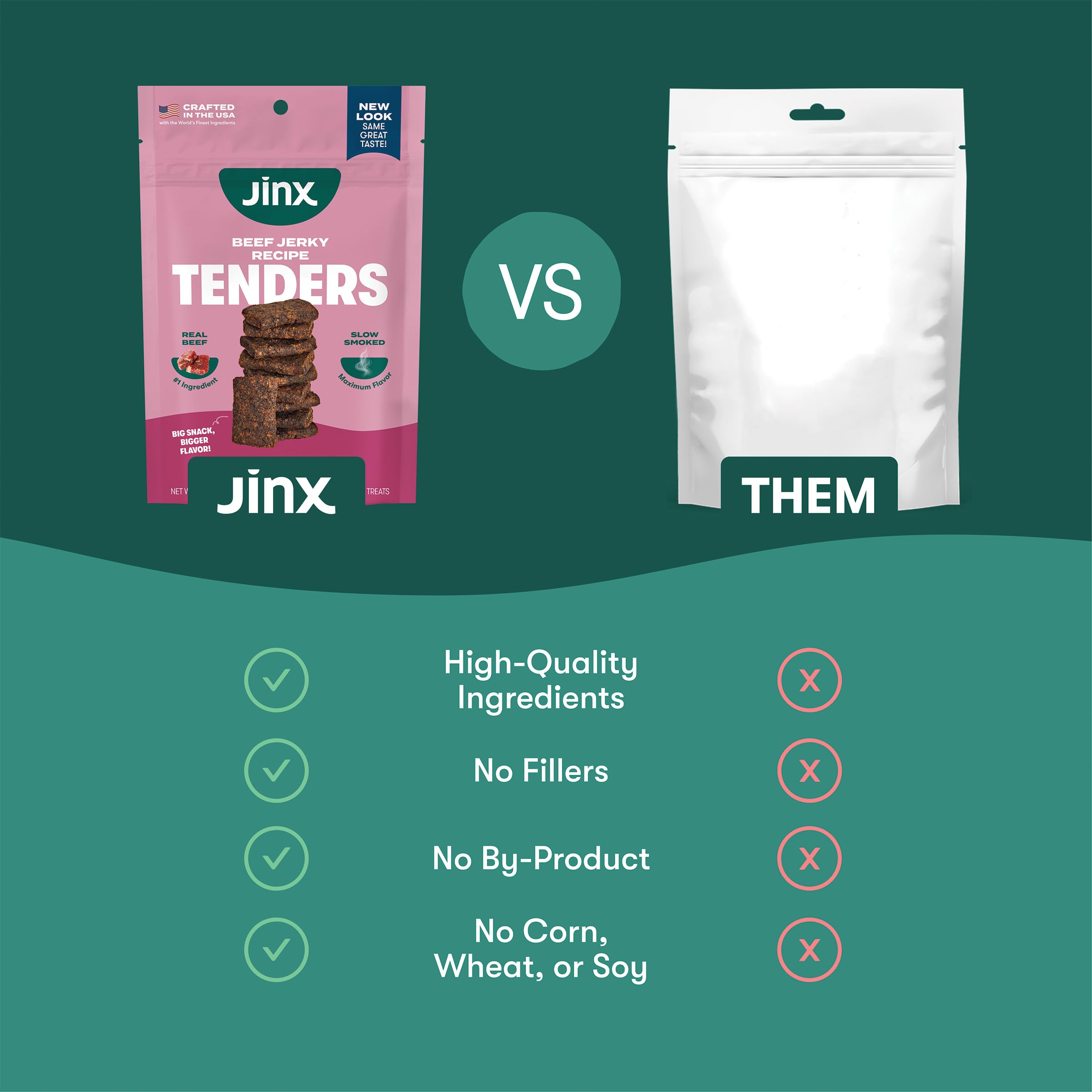 Jinx Tenders for all life stages demonstrates suitability from puppies to seniors.