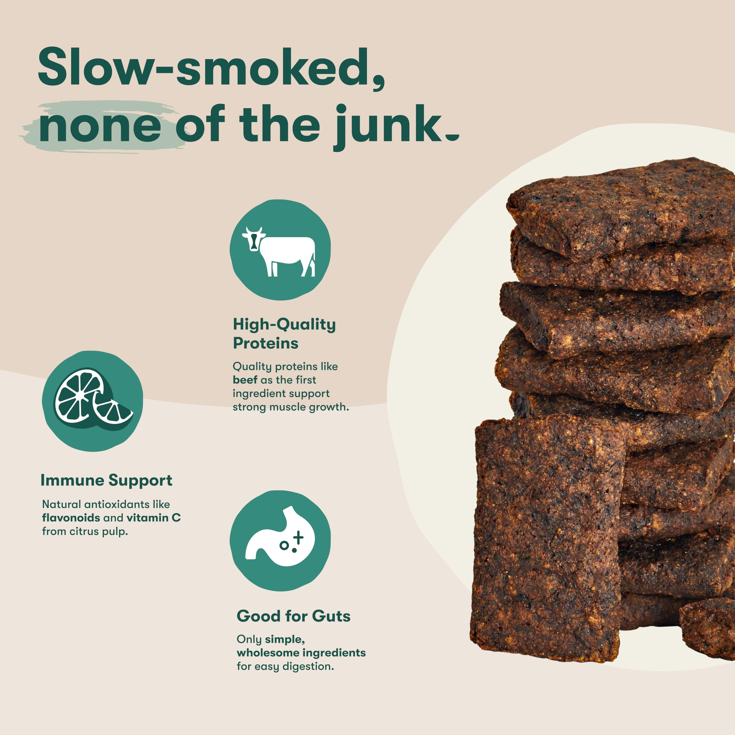 Jinx Tenders slow-smoked 14-hours detail highlights rich smokiness and texture.