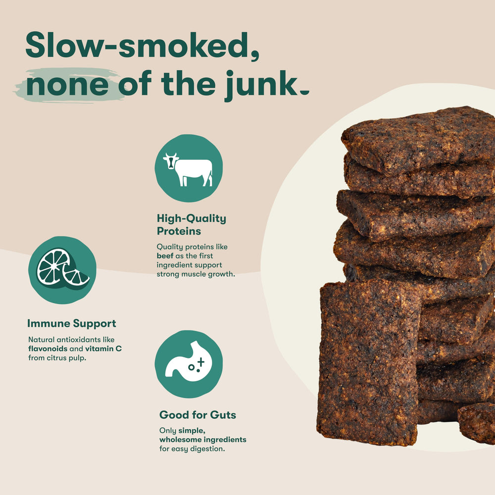 Jinx Tenders slow-smoked 14-hours detail highlights rich smokiness and texture.
