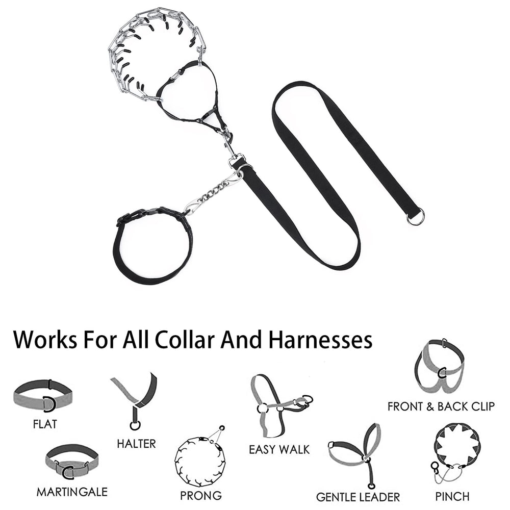 JIPIMON double secure clips prevent escapes during walks and training.