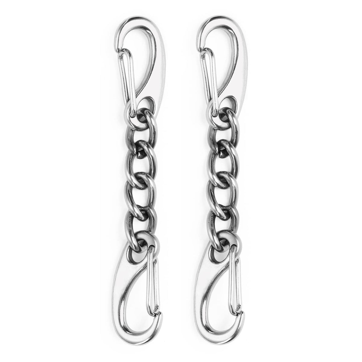 JIPIMON metal dog collar safety clip two-pack, secure connection for collars.