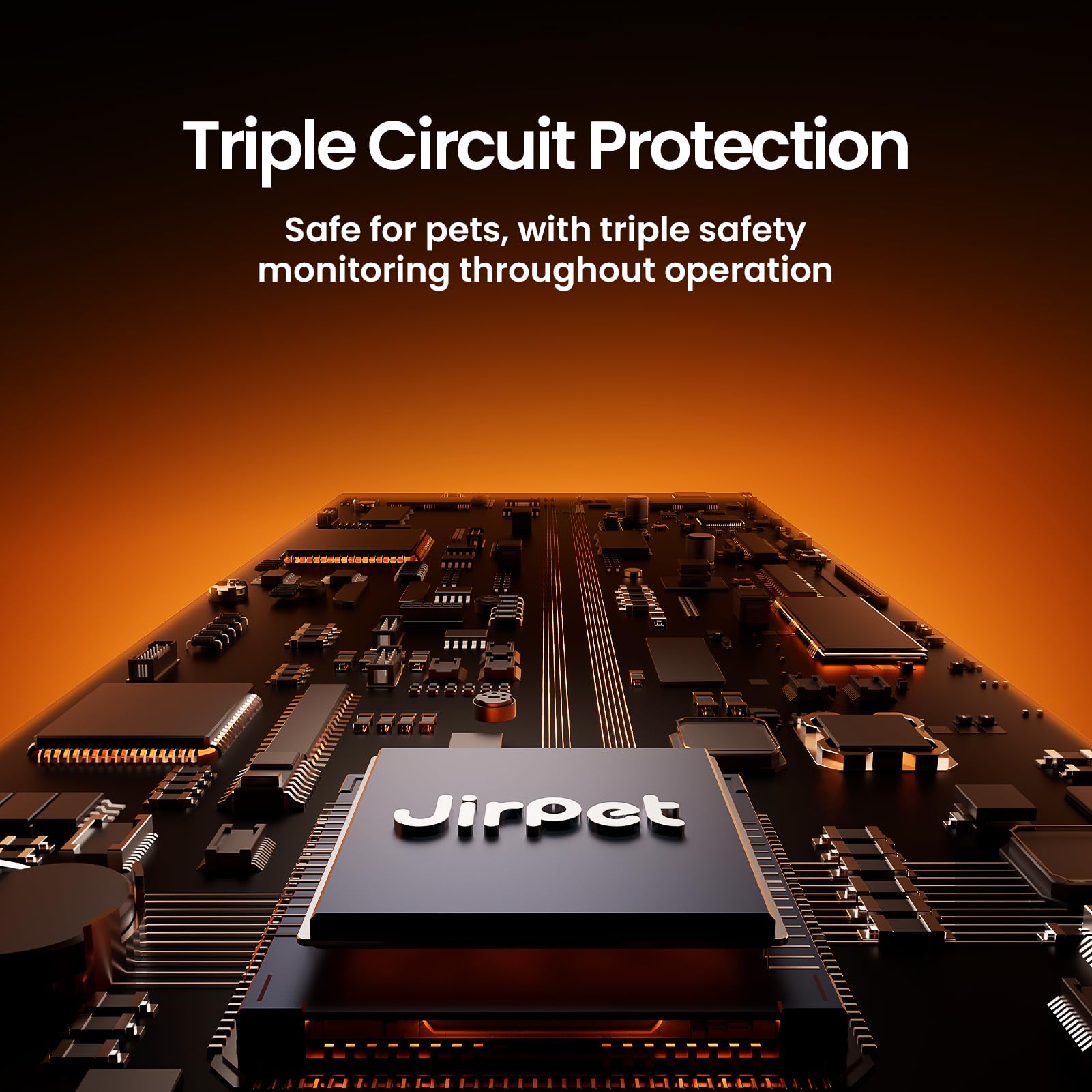 JirPet provides 360-degree direction adjustment for precise drying